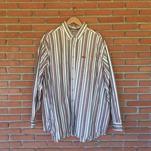 Vintage Striped carhartt button shirt size 2x large